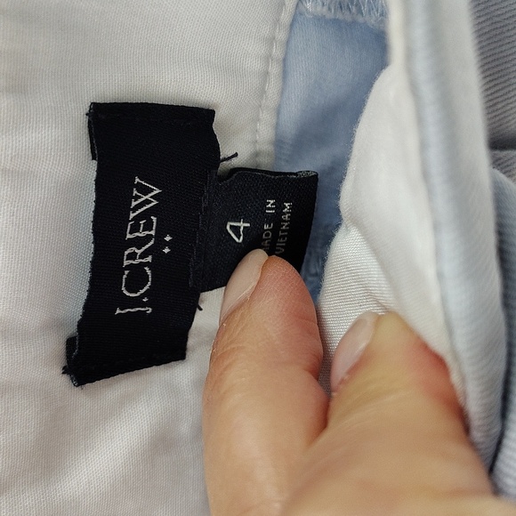 J. Crew Light Blue Size 4 Shorts Mid Rise Cotton Chinos - Picture 5 of 8